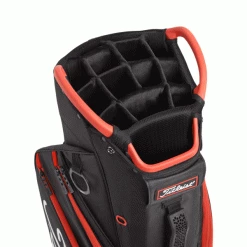 TITLEIST CART 14 GOLF CART TROLLEY BAG – BLACK / RED -BALLS Sales Store 1 .2022 Cart 14 Black Black 600x600 1