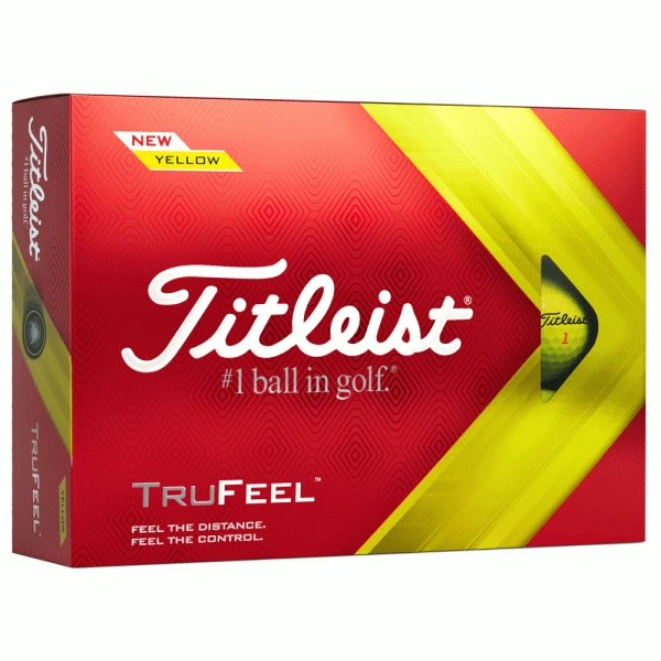 TITLEIST TRUFEEL GOLF BALLS – YELLOW 1 TITLEIST TRUFEEL GOLF BALLS – YELLOW