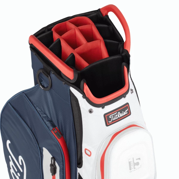 TITLEIST STADRY 15 GOLF CART BAG β NAVY / WHITE / RED 4 TITLEIST STADRY 15 GOLF CART BAG β NAVY / WHITE / RED - Image 4