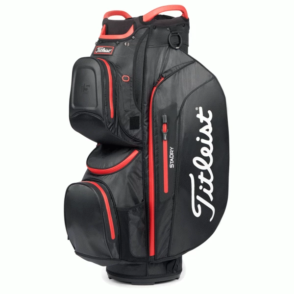 TITLEIST STADRY 15 GOLF CART BAG – BLACK / RED 1 TITLEIST STADRY 15 GOLF CART BAG – BLACK / RED