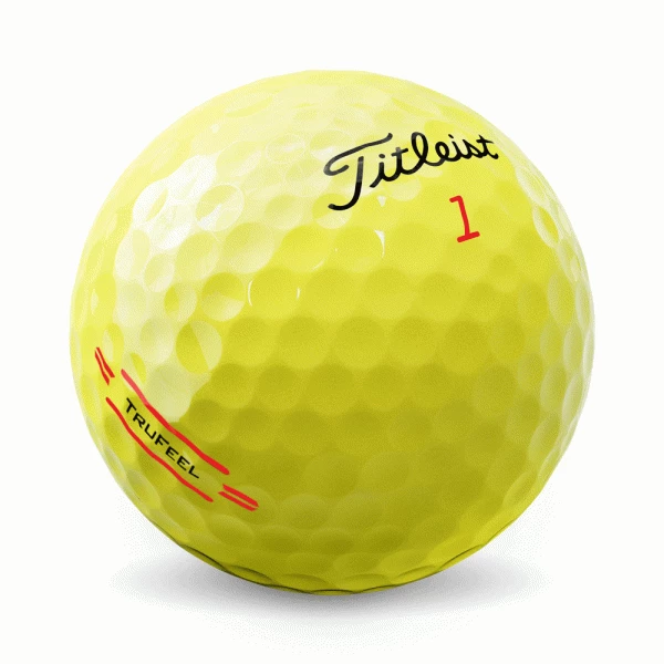 TITLEIST TRUFEEL GOLF BALLS – YELLOW 4 TITLEIST TRUFEEL GOLF BALLS – YELLOW - Image 4