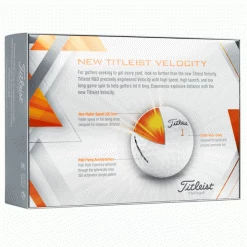 TITLEIST VELOCITY GOLF BALLS – WHITE +FREE TITLEIST TUMBLER FLASK 15 TITLEIST VELOCITY GOLF BALLS – WHITE +FREE TITLEIST TUMBLER FLASK -BALLS Sales Store 2022 Velocity Dozen Back Wh 600x600 1