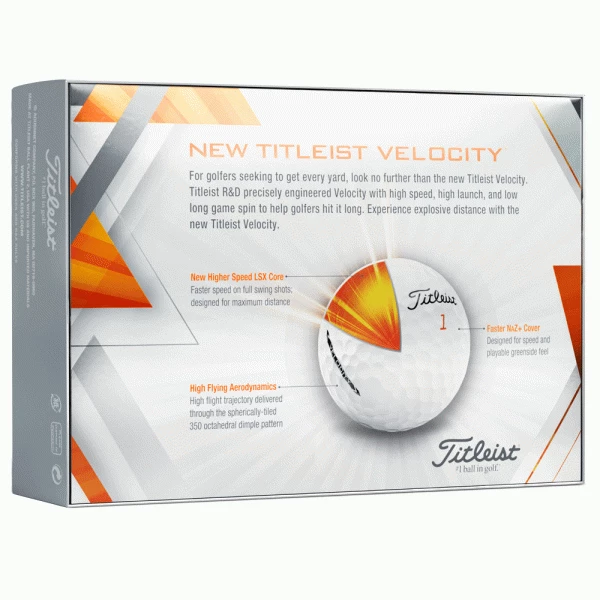 TITLEIST VELOCITY GOLF BALLS – WHITE +FREE TITLEIST TUMBLER FLASK 8 TITLEIST VELOCITY GOLF BALLS – WHITE +FREE TITLEIST TUMBLER FLASK - Image 8