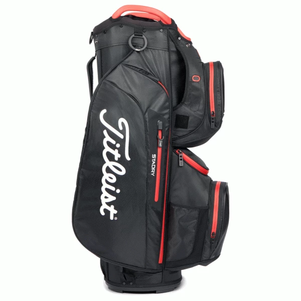 TITLEIST STADRY 15 GOLF CART BAG – BLACK / RED 2 TITLEIST STADRY 15 GOLF CART BAG – BLACK / RED - Image 2