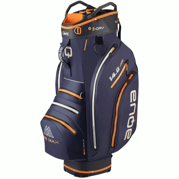 BIG MAX AQUA TOUR 3 WATERPROOF GOLF TOUR CART TROLLEY BAG – NAVY/ ORANGE 1 BIG MAX AQUA TOUR 3 WATERPROOF GOLF TOUR CART TROLLEY BAG – NAVY/ ORANGE