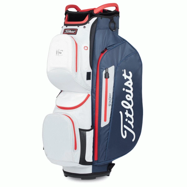 TITLEIST STADRY 15 GOLF CART BAG β NAVY / WHITE / RED 1 TITLEIST STADRY 15 GOLF CART BAG β NAVY / WHITE / RED