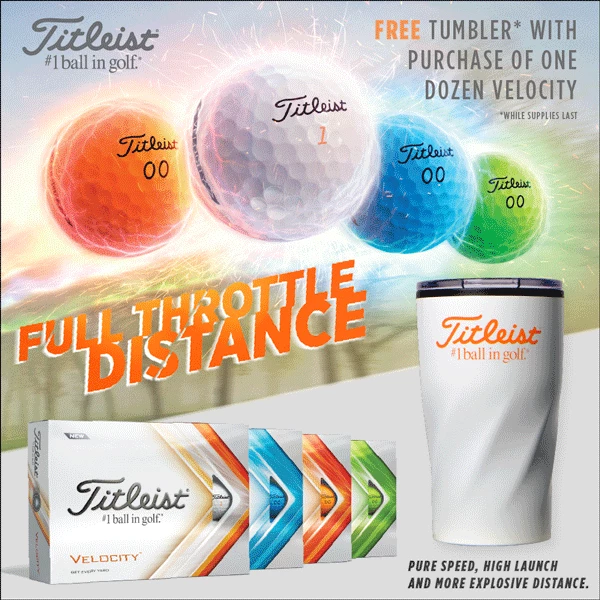 TITLEIST VELOCITY GOLF BALLS – ORANGE +FREE TITLEIST TUMBLER FLASK 2 TITLEIST VELOCITY GOLF BALLS – ORANGE +FREE TITLEIST TUMBLER FLASK - Image 2