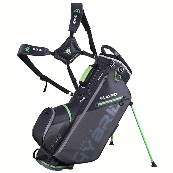 BIG MAX DRILITE HYBRID GOLF STAND CARRY BAG – CHARCOAL / LIME 1 BIG MAX DRILITE HYBRID GOLF STAND CARRY BAG – CHARCOAL / LIME