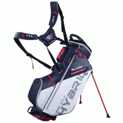 BIG MAX DRILITE HYBRID GOLF STAND CARRY BAG β NAVY / SILVER / RED