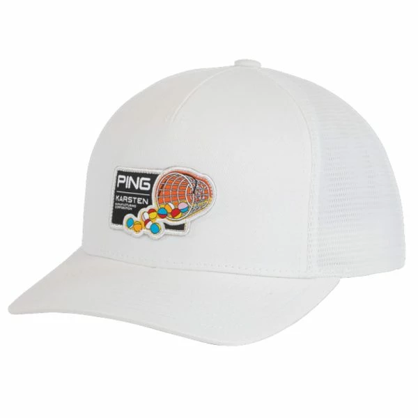 PING BUCKETS GOLF CAP – WHITE 1 PING BUCKETS GOLF CAP – WHITE