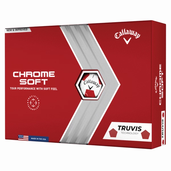 CALLAWAY 2023 CHROME SOFT TRUVIS GOLF BALLS – WHITE 1 CALLAWAY 2023 CHROME SOFT TRUVIS GOLF BALLS – WHITE