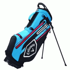 CALLAWAY CHEV DRY GOLF STAND CARRY BAG – BLACK / CYAN