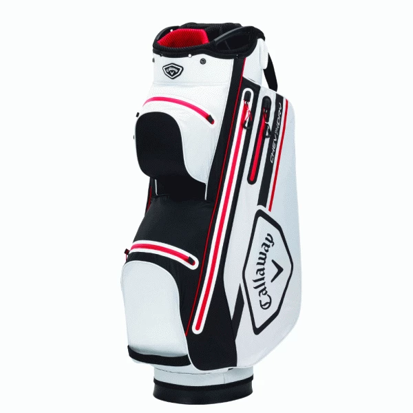 CALLAWAY CHEV DRY 14 WAY GOLF CART BAG – WHITE / RED 1 CALLAWAY CHEV DRY 14 WAY GOLF CART BAG – WHITE / RED