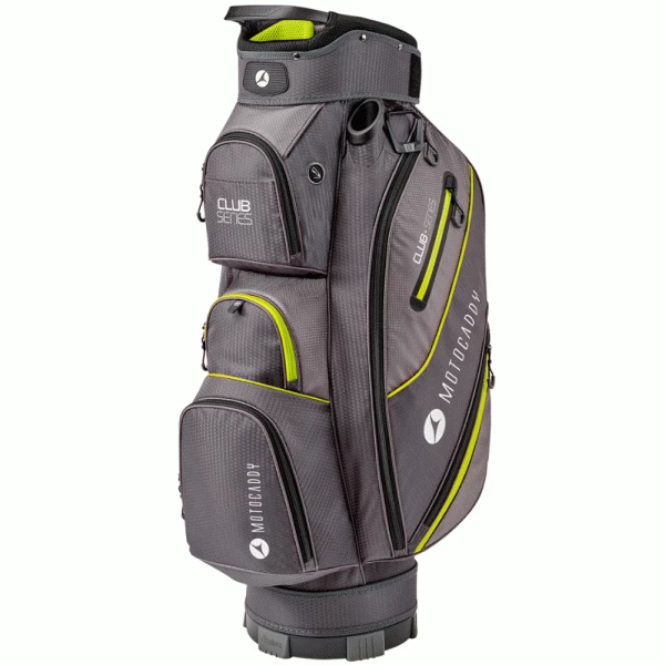 MOTOCADDY CLUB SERIES CART BAG -CHARCOAL / LIME 1 MOTOCADDY CLUB SERIES CART BAG -CHARCOAL / LIME