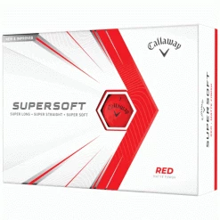 CALLAWAY SUPERSOFT GOLF BALLS – MATTE RED