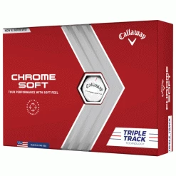 CALLAWAY 2023 CHROME SOFT TRIPLE TRACK GOLF BALLS – WHITE