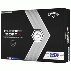 CALLAWAY 2023 CHROME SOFT X TRIPLE TRACK GOLF BALLS – WHITE