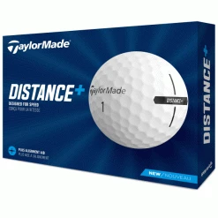 TAYLORMADE DISTANCE+ GOLF BALLS – WHITE