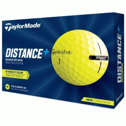 TAYLORMADE DISTANCE+ GOLF BALLS – YELLOW