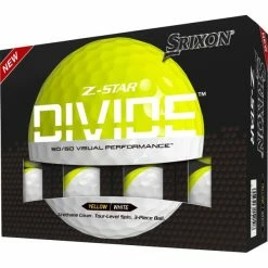 SRIXON 2023 Z-STAR DIVIDE 8 GOLF BALLS – WHITE / YELLOW