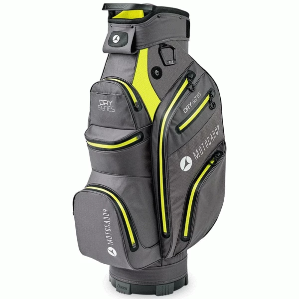 MOTOCADDY DRY SERIES CART BAG – CHARCOAL / LIME 1 MOTOCADDY DRY SERIES CART BAG – CHARCOAL / LIME