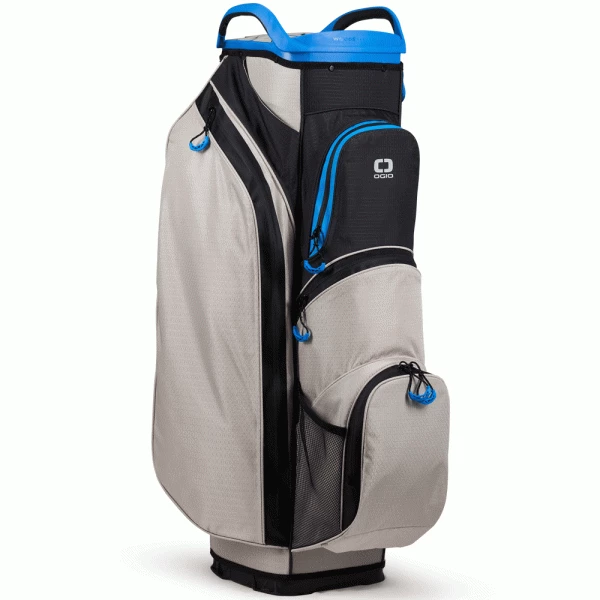 OGIO ALL ELEMENTS SILENCER CART BAG – GREY FLO BLUE 2 OGIO ALL ELEMENTS SILENCER CART BAG – GREY FLO BLUE - Image 2