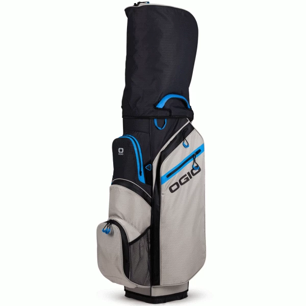OGIO ALL ELEMENTS SILENCER CART BAG – GREY FLO BLUE 5 OGIO ALL ELEMENTS SILENCER CART BAG – GREY FLO BLUE - Image 5