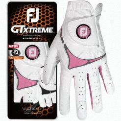 FOOTJOY GTXTREME ALL WEATHER LADIES GOLF GLOVE – WHITE / PINK -BALLS Sales Store GT X LADIES PINK2 600x600 1