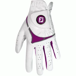 FOOTJOY GTXTREME ALL WEATHER LADIES GOLF GLOVE – WHITE / DARK FUCHSIA