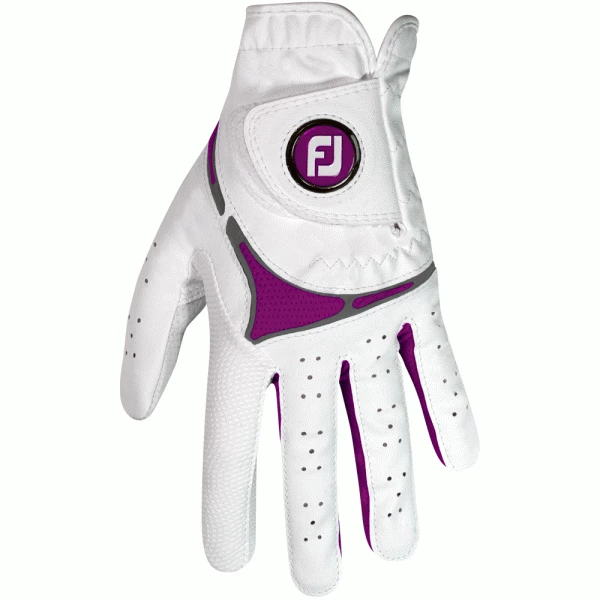 FOOTJOY GTXTREME ALL WEATHER LADIES GOLF GLOVE – WHITE / DARK FUCHSIA 1 FOOTJOY GTXTREME ALL WEATHER LADIES GOLF GLOVE – WHITE / DARK FUCHSIA