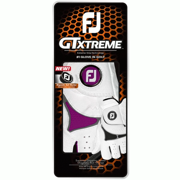FOOTJOY GTXTREME ALL WEATHER LADIES GOLF GLOVE – WHITE / DARK FUCHSIA 2 FOOTJOY GTXTREME ALL WEATHER LADIES GOLF GLOVE – WHITE / DARK FUCHSIA - Image 2