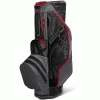 SUN MOUNTAIN H2NO LITE WATERPROOF GOLF CART BAG – BLACK / GUNMETAL / RED