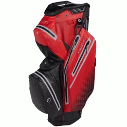 SUN MOUNTAIN 2023 H2NO STAFF WATERPROOF GOLF CART BAG – BLACK / RED / CADET