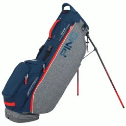 PING HOOFER LITE GOLF STAND CARRY BAG – HEATHERED GREY / NAVY / SCARLET