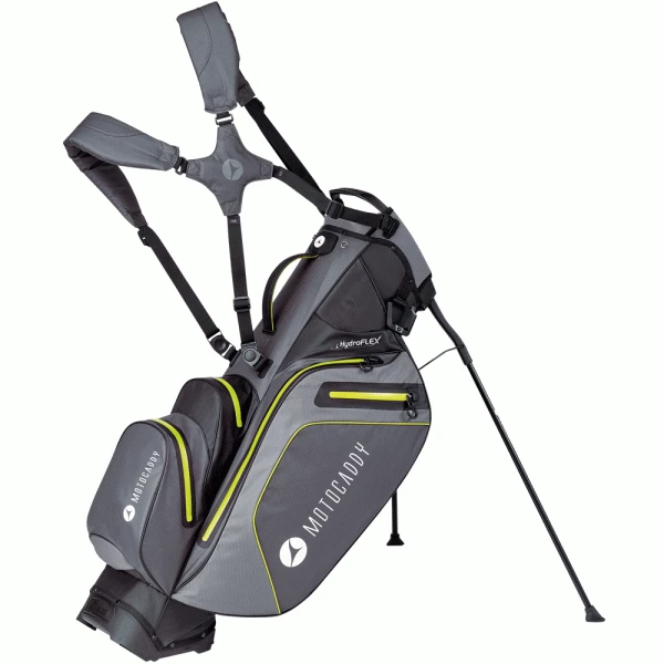 MOTOCADDY HYDROFLEX GOLF STAND CART BAG – CHARCOAL / LIME 1 MOTOCADDY HYDROFLEX GOLF STAND CART BAG – CHARCOAL / LIME