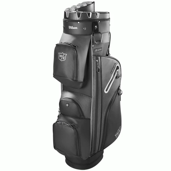 WILSON STAFF 2023 I-LOCK DRY GOLF CART BAG – BLACK / SILVER 1 WILSON STAFF 2023 I-LOCK DRY GOLF CART BAG – BLACK / SILVER