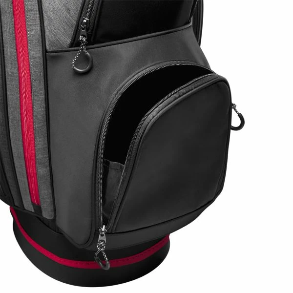 WILSON STAFF 2023 I-LOCK III GOLF CART BAG – BLACK / RED 6 WILSON STAFF 2023 I-LOCK III GOLF CART BAG – BLACK / RED - Image 6