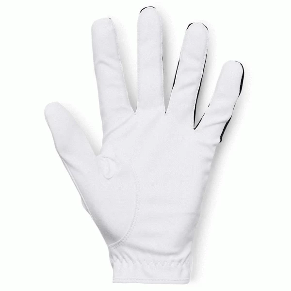 UNDER ARMOUR MEDAL ALL WEATHER GOLF GLOVE – WHITE / BLACK 2 UNDER ARMOUR MEDAL ALL WEATHER GOLF GLOVE – WHITE / BLACK - Image 2