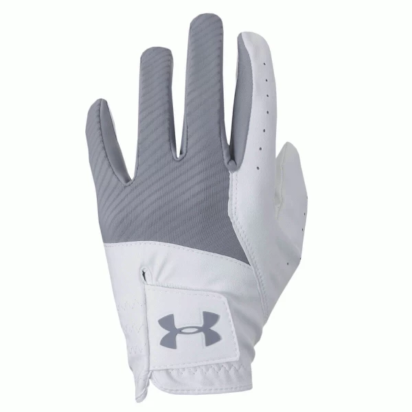 UNDER ARMOUR MEDAL ALL WEATHER GOLF GLOVE – WHITE / GREY 1 UNDER ARMOUR MEDAL ALL WEATHER GOLF GLOVE – WHITE / GREY