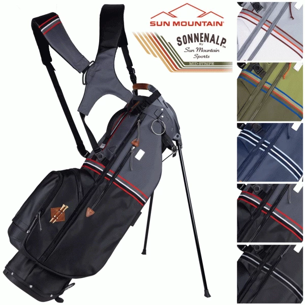 SUN MOUNTAIN Sonnenalp™ MID STRIPE GOLF STAND BAG – BLACK 8 SUN MOUNTAIN Sonnenalp™ MID STRIPE GOLF STAND BAG – BLACK - Image 8