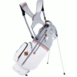 SUN MOUNTAIN Sonnenalp™ MID STRIPE GOLF STAND BAG – WHITE / CADET