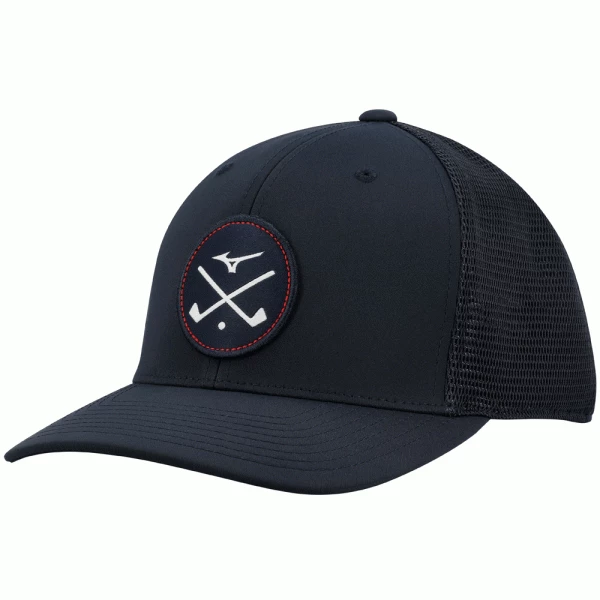 MIZUNO CROSSED CLUBS MESH BACK GOLF CAP – NAVY 1 MIZUNO CROSSED CLUBS MESH BACK GOLF CAP – NAVY