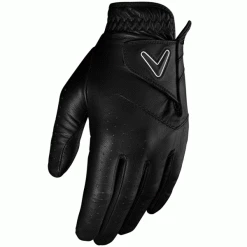 CALLAWAY OPTI-COLOUR LEATHER GOLF GLOVE – BLACK