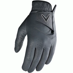 CALLAWAY OPTI-COLOUR LEATHER GOLF GLOVE – CHARCOAL