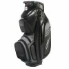 POWAKADDY PREM-TECH 14 WAY DIVIDER GOLF CART TROLLEY BAG – BLACK / GUN METAL