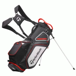 TAYLORMADE PRO SERIES 8.0 GOLF STAND CARRY BAG – BLACK / WHITE / RED