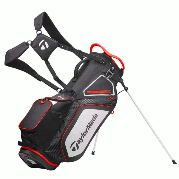 TAYLORMADE PRO SERIES 8.0 GOLF STAND CARRY BAG – BLACK / WHITE / RED 1 TAYLORMADE PRO SERIES 8.0 GOLF STAND CARRY BAG – BLACK / WHITE / RED