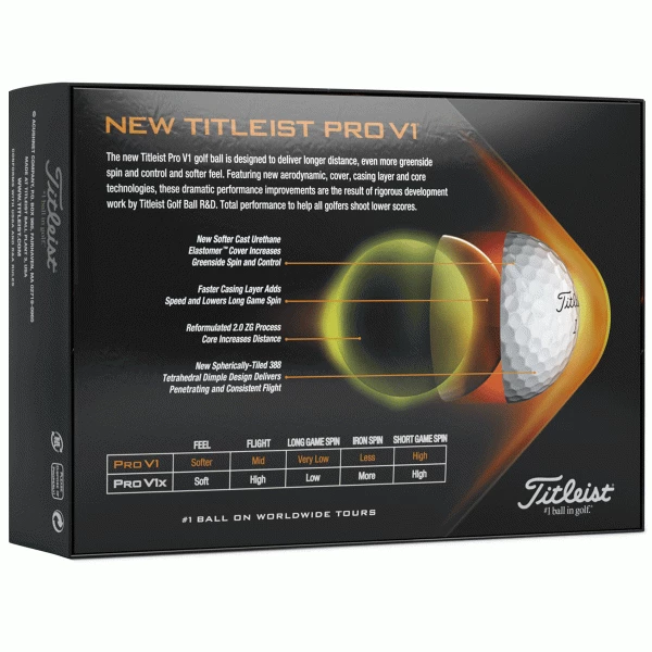 TITLEIST PRO V1 GOLF BALLS – WHITE – DOUBLE DOZEN GIFT BOX 7 TITLEIST PRO V1 GOLF BALLS – WHITE – DOUBLE DOZEN GIFT BOX - Image 7