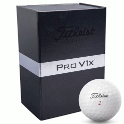 TITLEIST PRO V1x GOLF BALLS – WHITE – DOUBLE DOZEN GIFT BOX