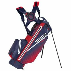 SUN MOUNTAIN 2023 H2NO 14 GOLF STAND BAG β NAVY / RED